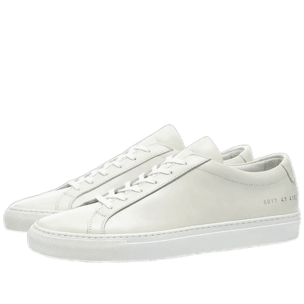 Common Projects Women's Achilles Leather Low-Top White Sole Sneakers