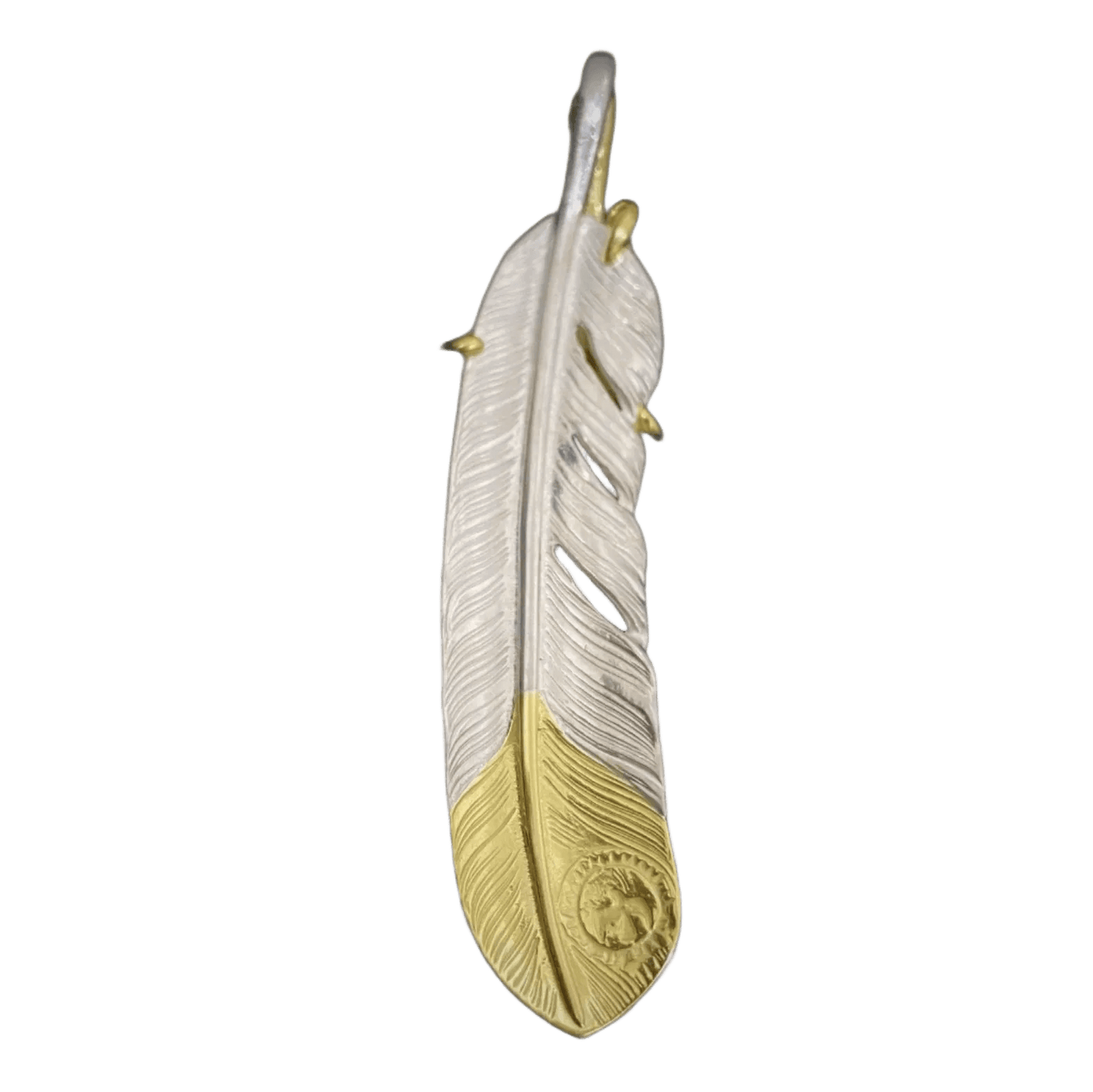 Goros Xl Gold Tip Feather With Gold Claw - Facing Right