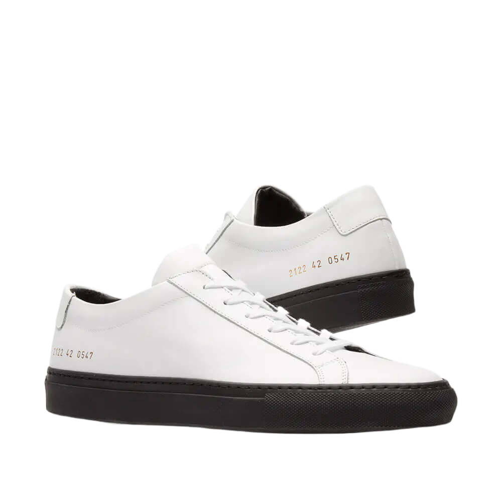 Common Projects Women's Achilles Leather Low-Top Colored Sole Sneakers