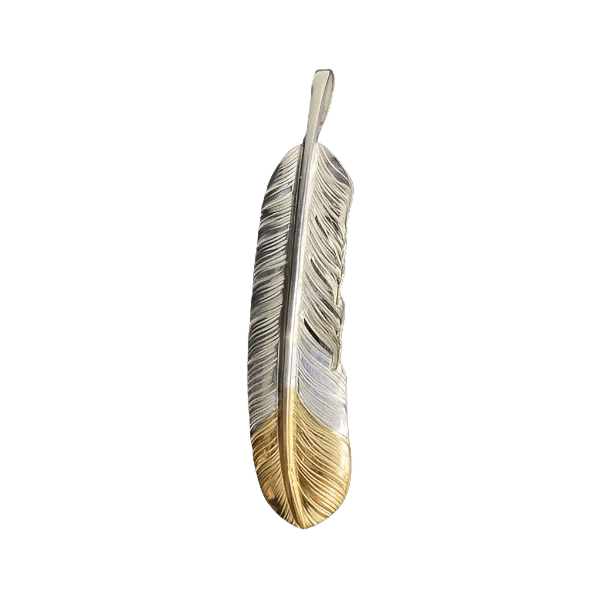 Goros Gold Tip Feather - Facing Left