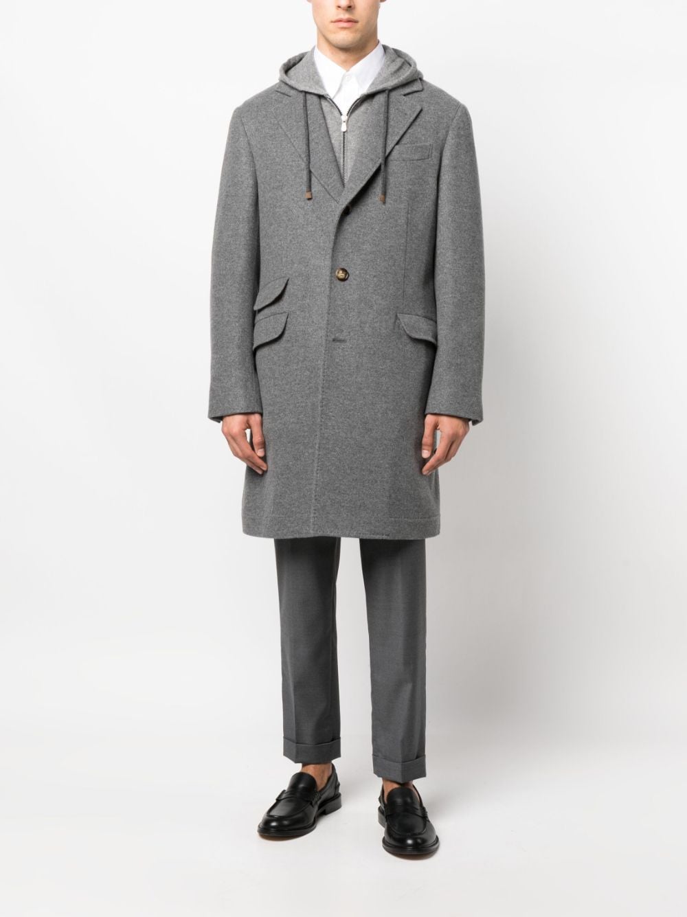 Brunello Cucinelli Coats Grey