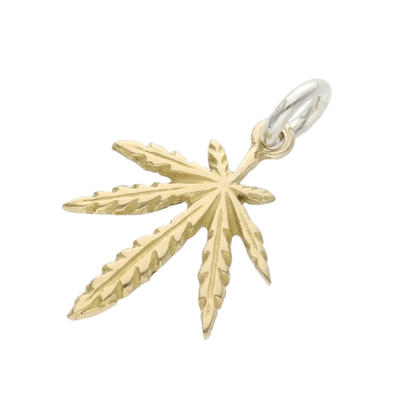 Goros Gold Grass Pendant - Small