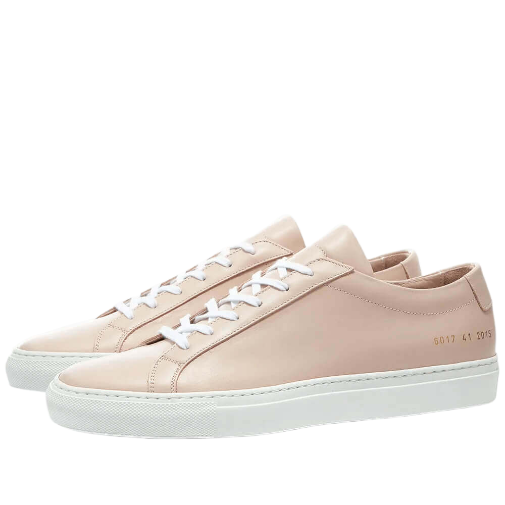 Common Projects Women's Achilles Leather Low-Top White Sole Sneakers