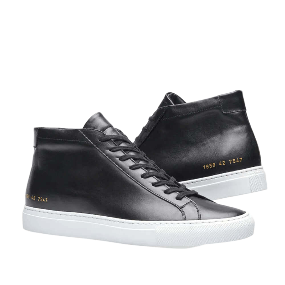 Common Projects Men's Original Achilles Leather Mid-Top Sneakers