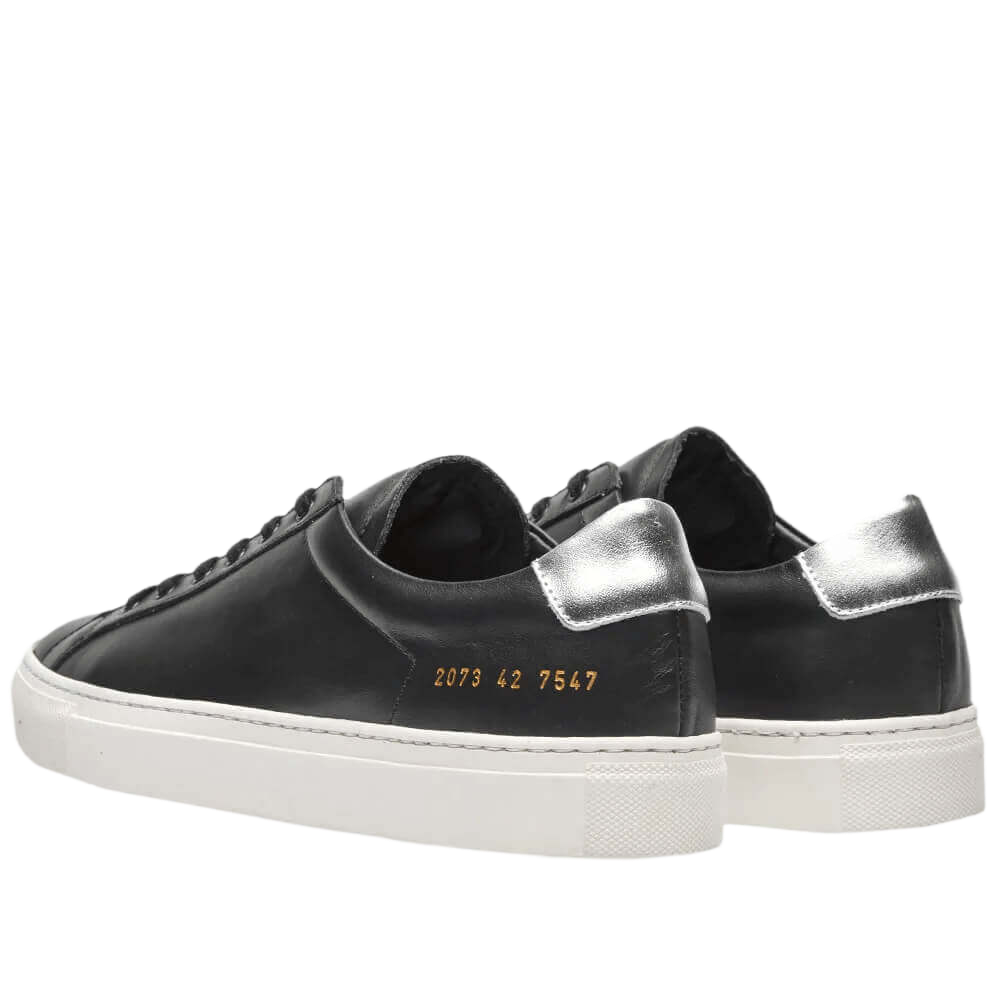 Common Projects Men's Achilles Retro Low-Top Off-White Sole Sneakers