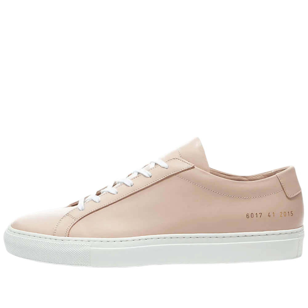 Common Projects Women's Achilles Leather Low-Top White Sole Sneakers