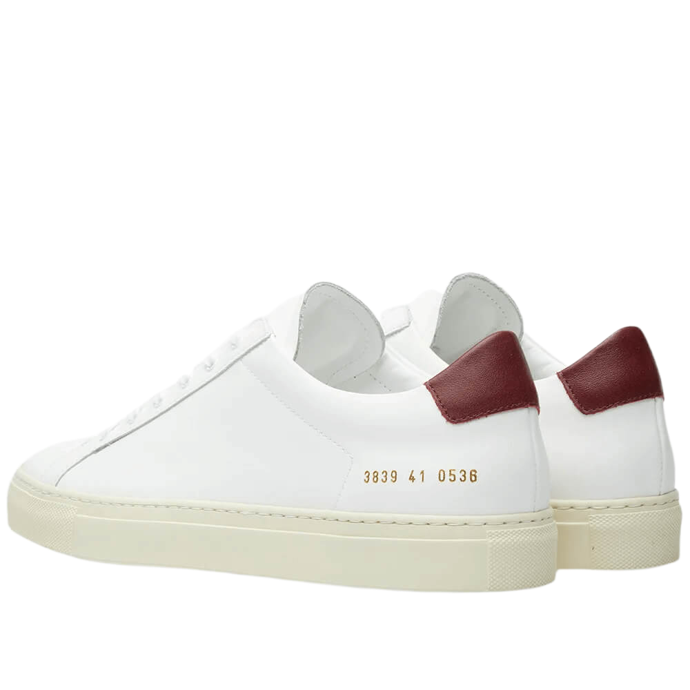 Common Projects Women's Achilles Retro Low-Top Off-White Sole Sneakers