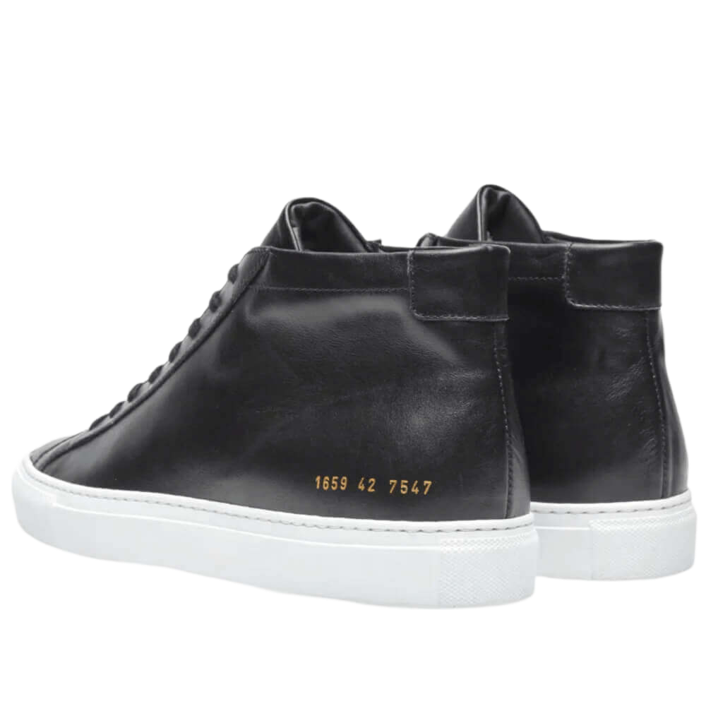 Common Projects Men's Original Achilles Leather Mid-Top Sneakers