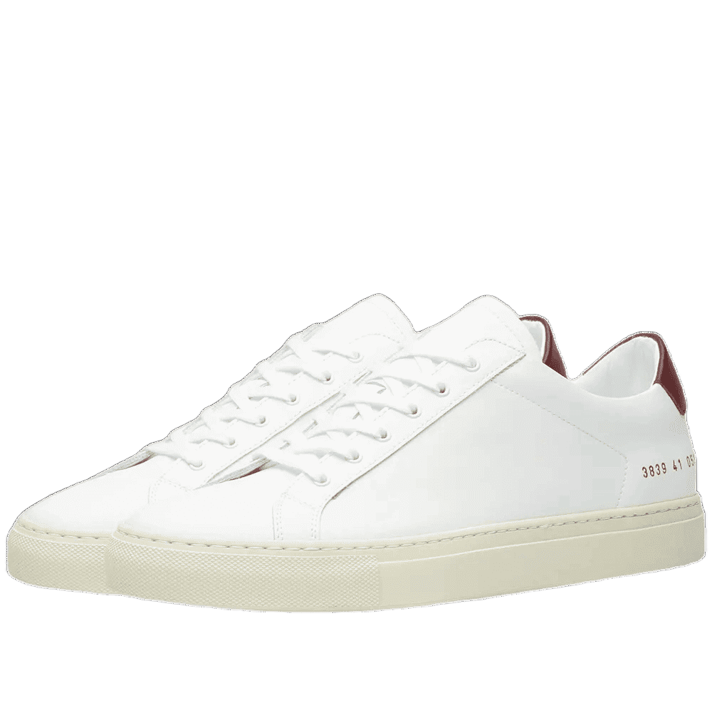 Common Projects Women's Achilles Retro Low-Top Off-White Sole Sneakers