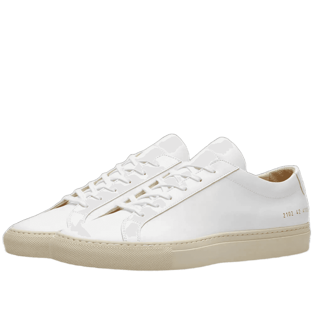 Common Projects Women's Achilles Leather Low-Top Colored Sole Sneakers