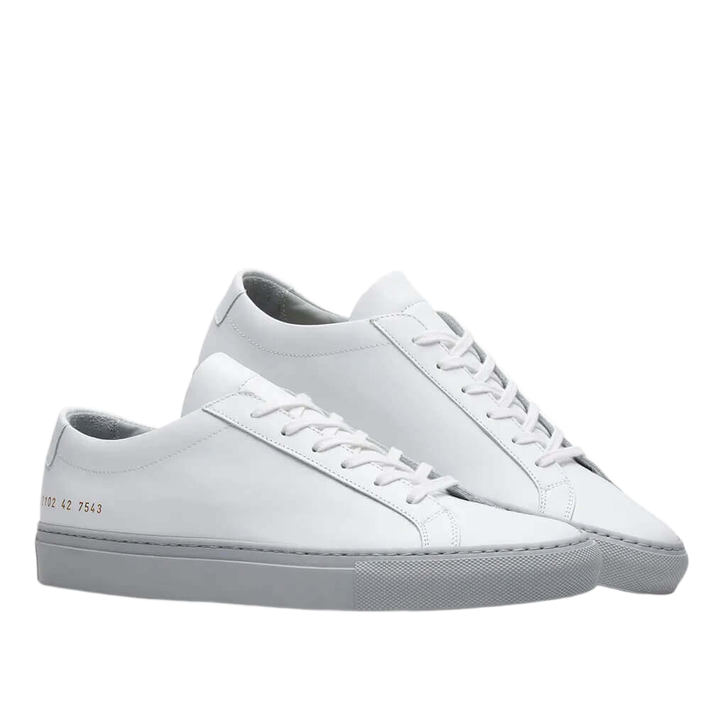 Common Projects Women's Achilles Leather Low-Top Colored Sole Sneakers