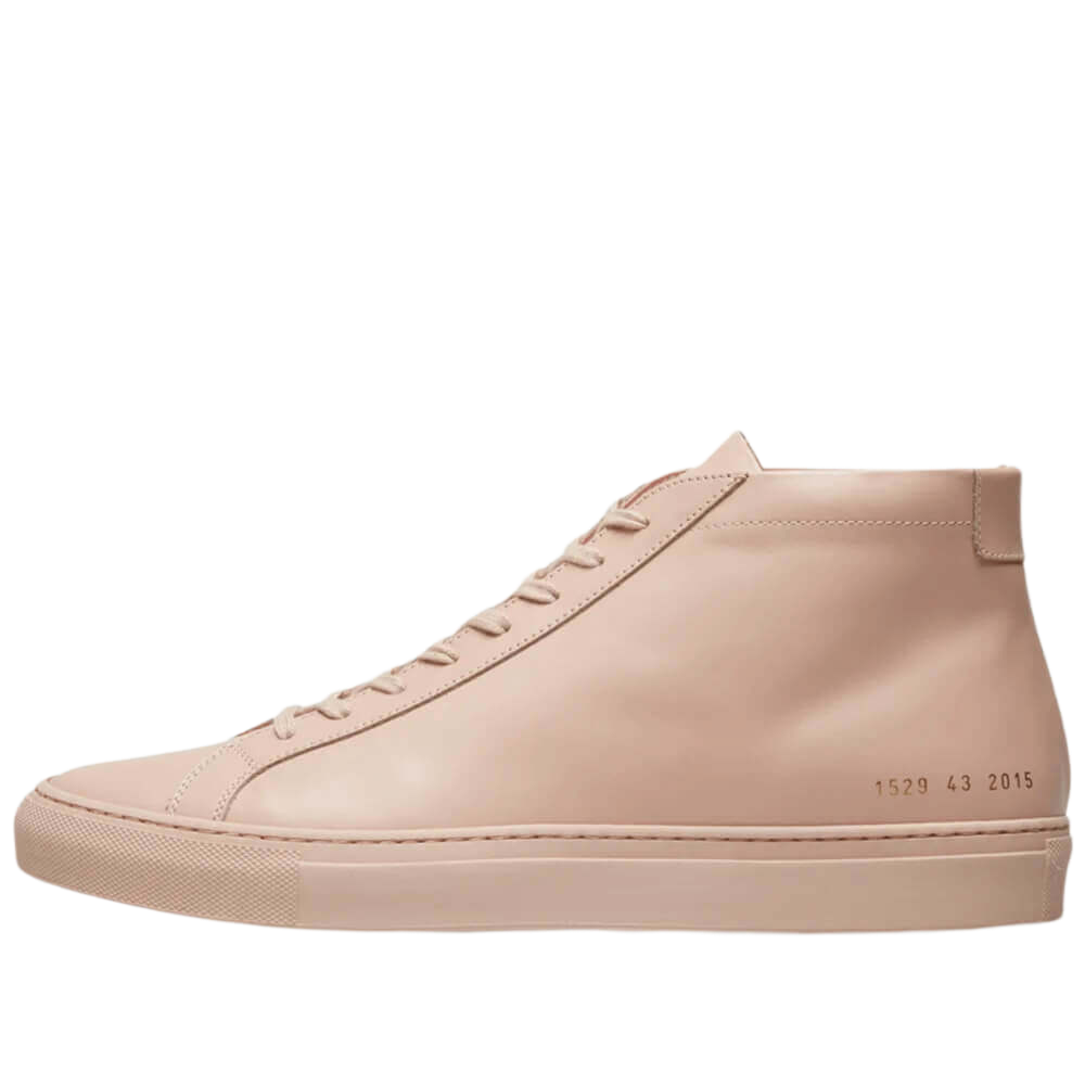 Common Projects Men's Original Achilles Leather Mid-Top Sneakers