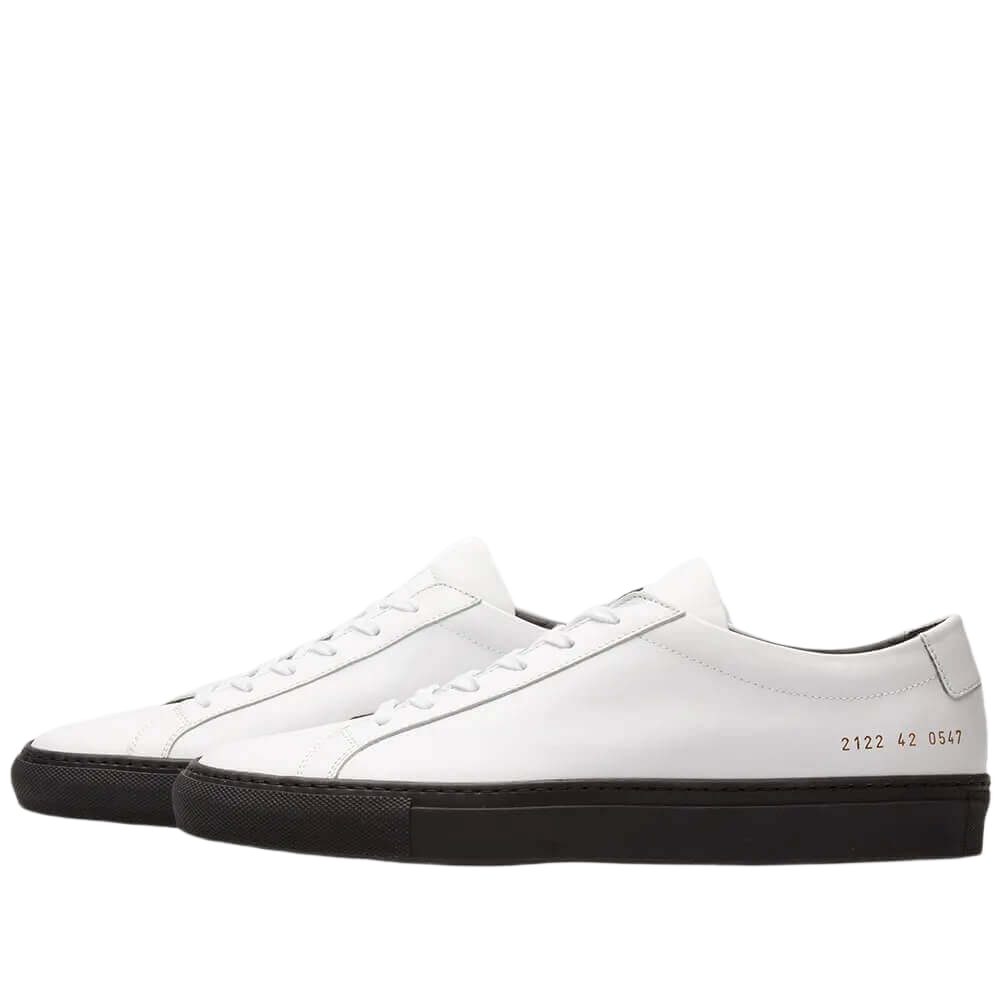 Common Projects Women's Achilles Leather Low-Top Colored Sole Sneakers