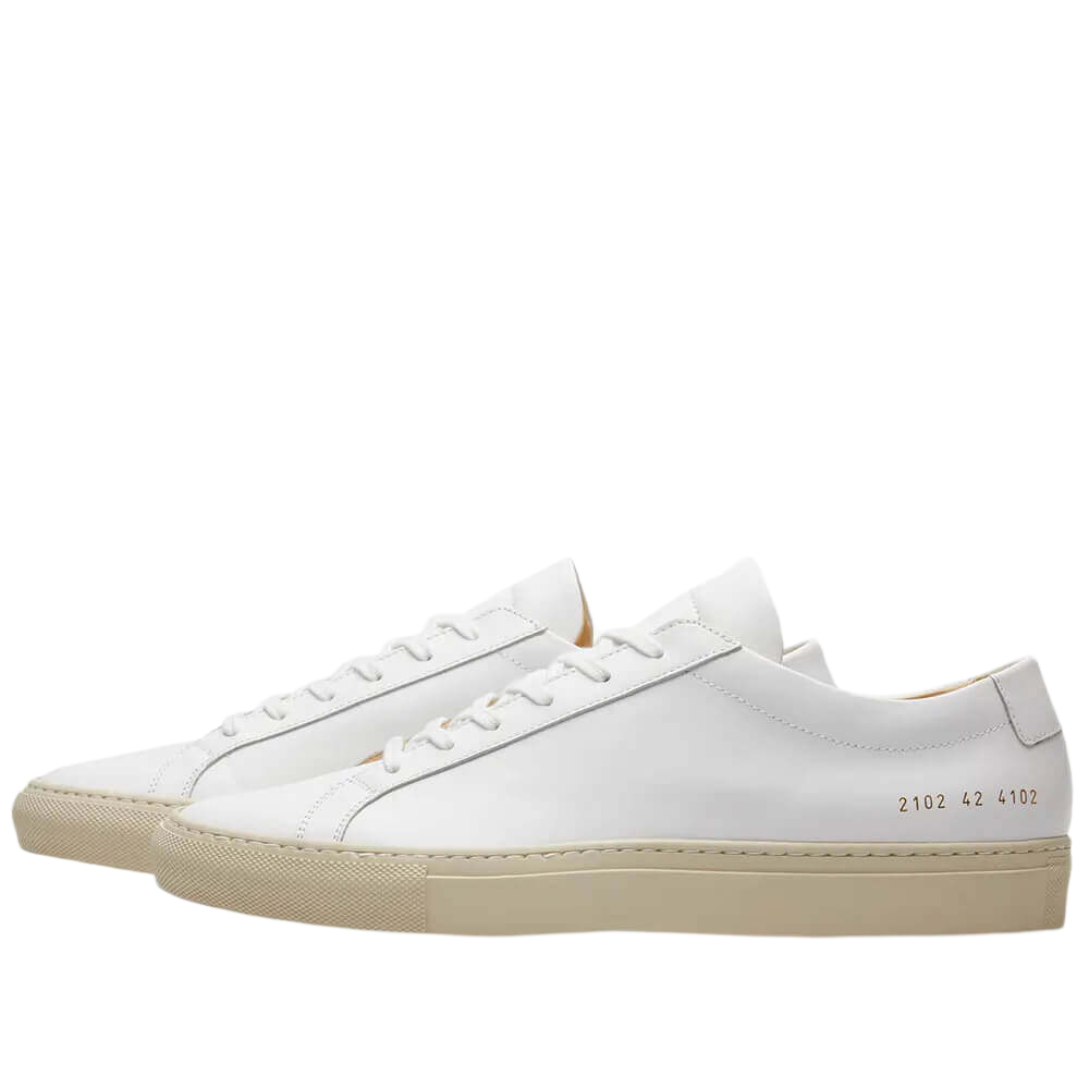 Common Projects Women's Achilles Leather Low-Top Colored Sole Sneakers