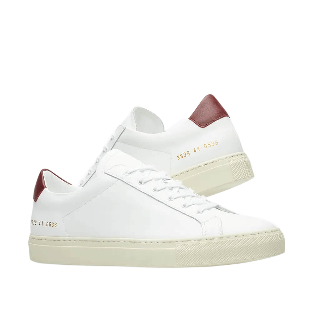 Common Projects Women's Achilles Retro Low-Top Off-White Sole Sneakers