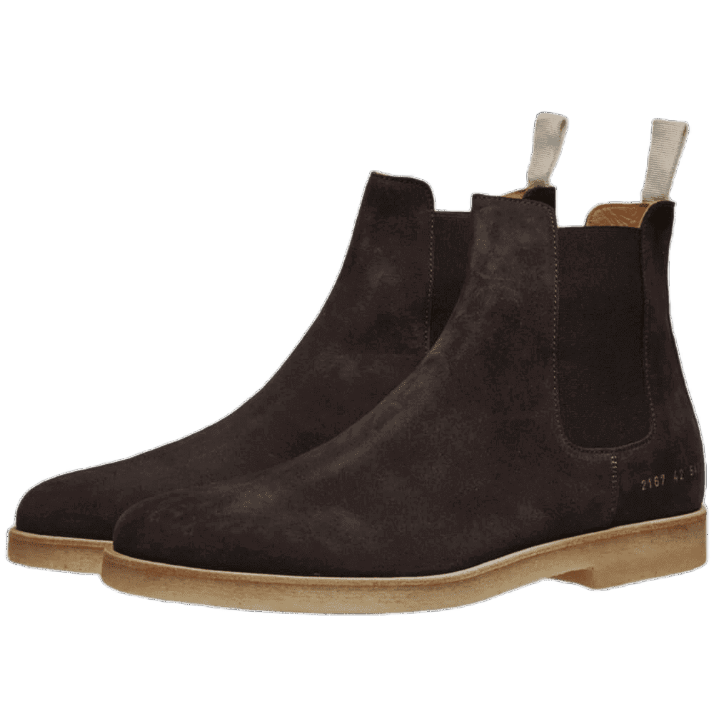 Common Projects Men's Suede Chelsea Boots