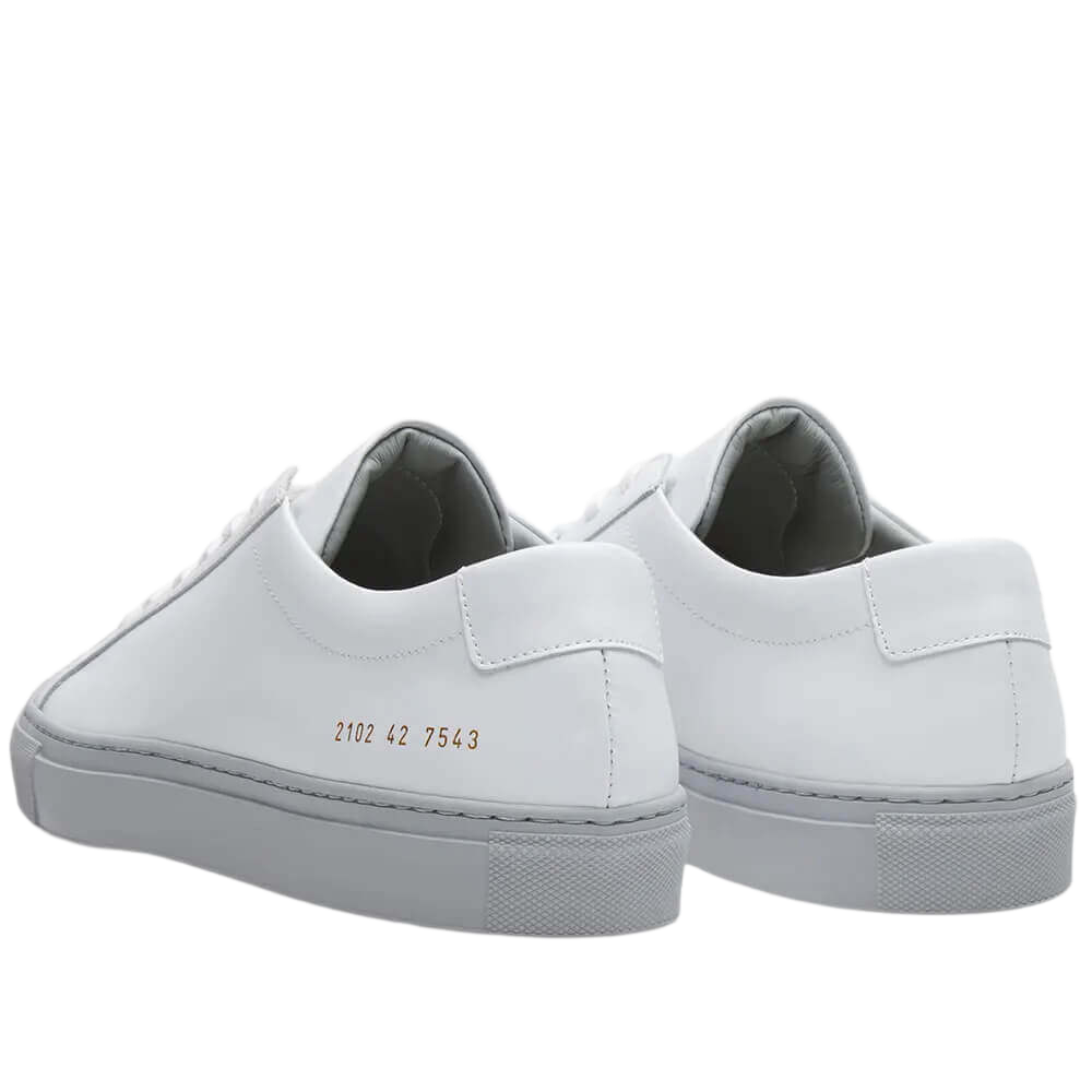 Common Projects Women's Achilles Leather Low-Top Colored Sole Sneakers