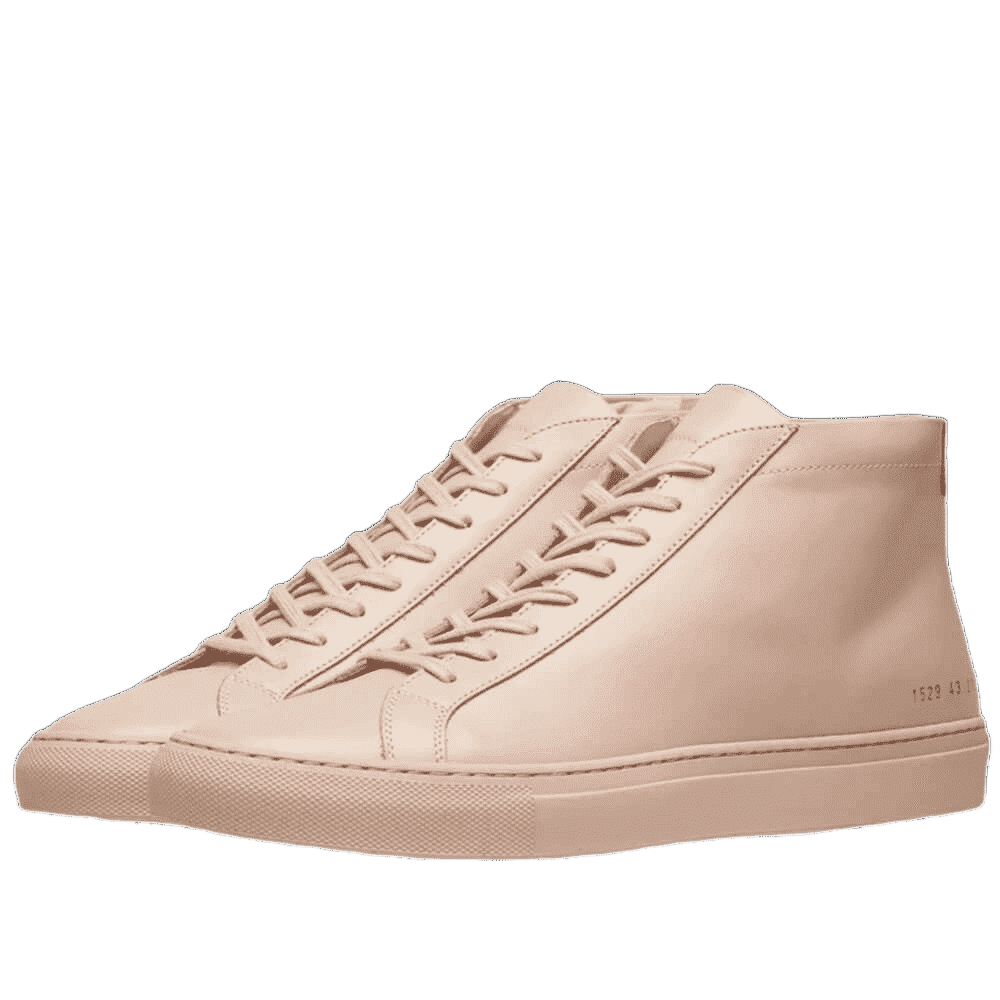 Common Projects Men's Original Achilles Leather Mid-Top Sneakers