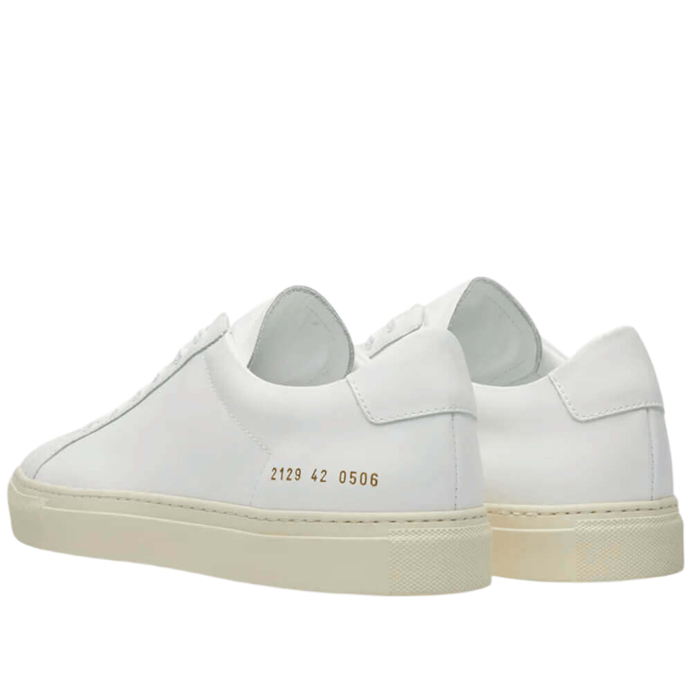 Common Projects Men's Achilles Retro Low-Top Off-White Sole Sneakers