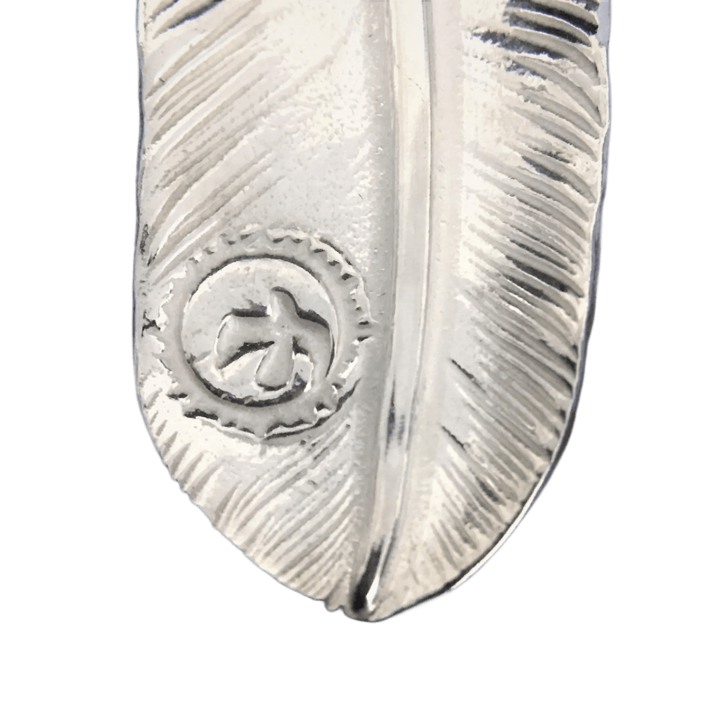 Feather with Silver Claw - Facing Left | Goro's Authorized Dealer