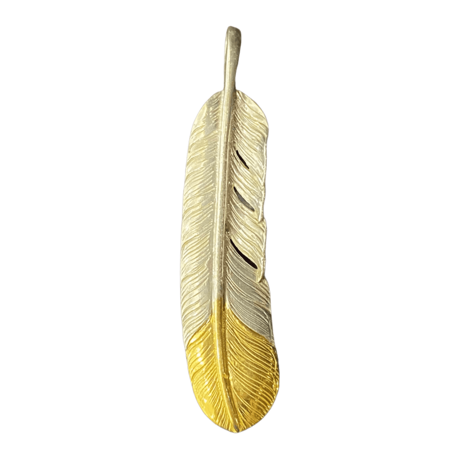 Goros Gold Tip Feather - Facing Left