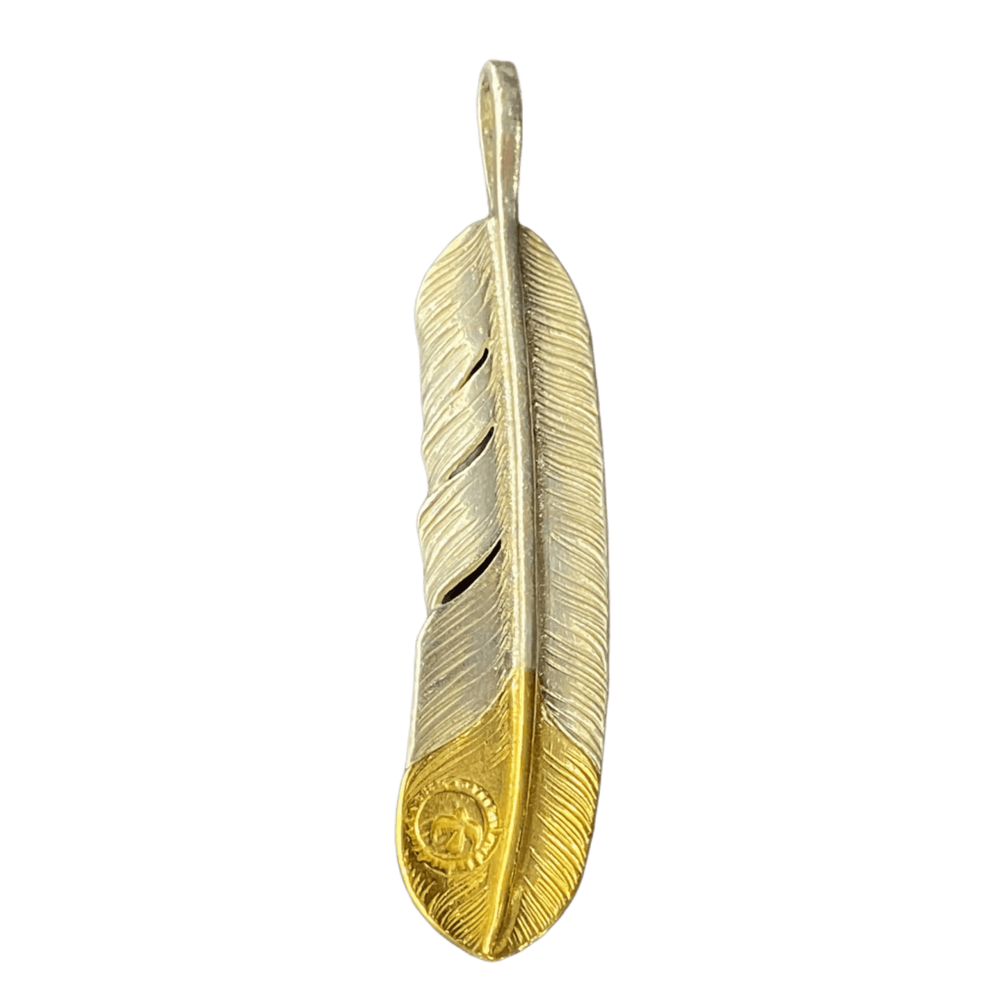 Goros Gold Tip Feather - Facing Left