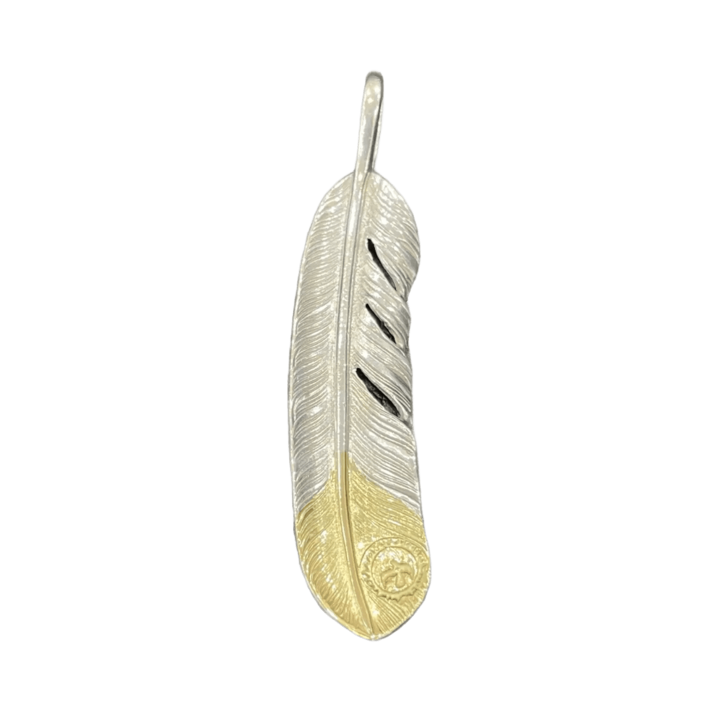 Goros Gold Tip Feather - Facing Right