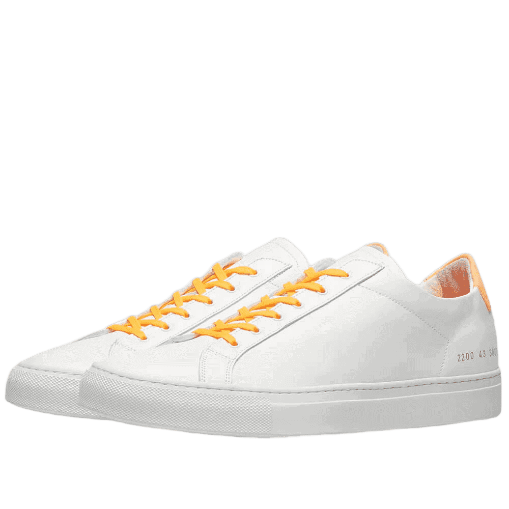 Common Projects Men's Retro Low-Top Fluro Sneakers