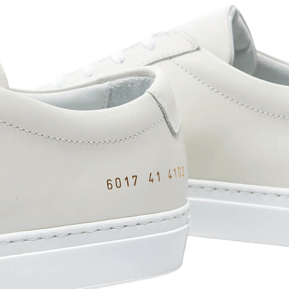 Common Projects Women's Achilles Leather Low-Top White Sole Sneakers