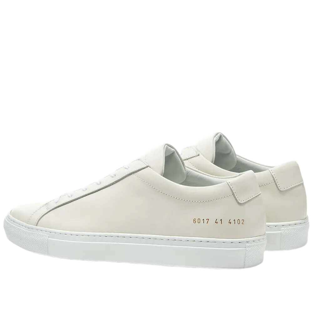 Common Projects Women's Achilles Leather Low-Top White Sole Sneakers