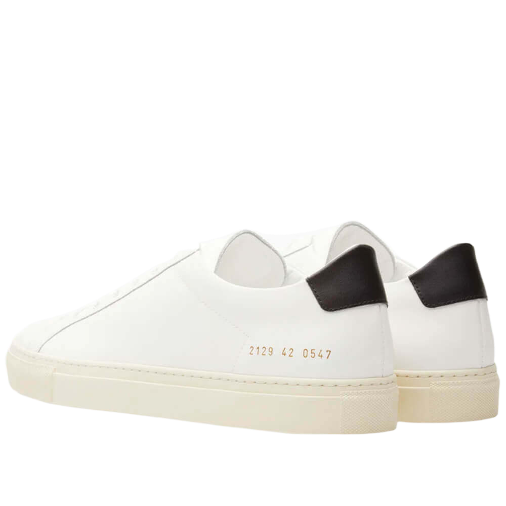 Common Projects Men's Achilles Retro Low-Top Off-White Sole Sneakers