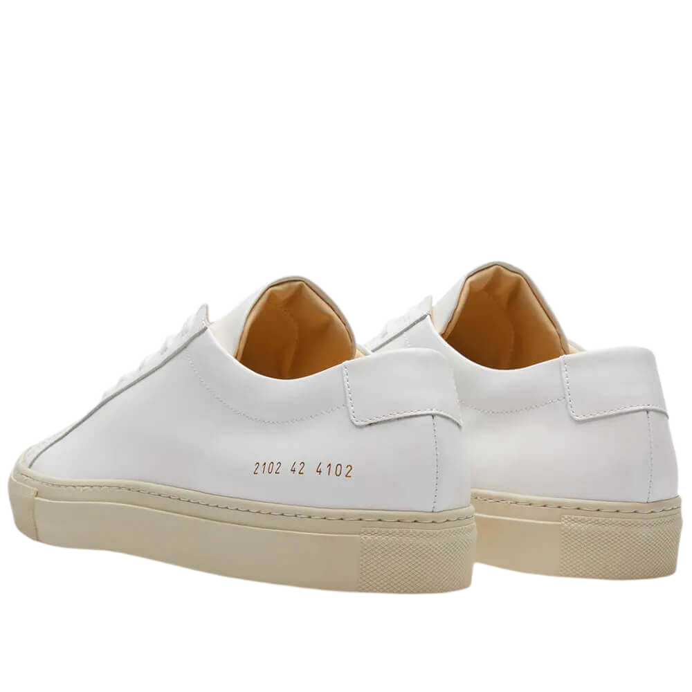 Common Projects Women's Achilles Leather Low-Top Colored Sole Sneakers