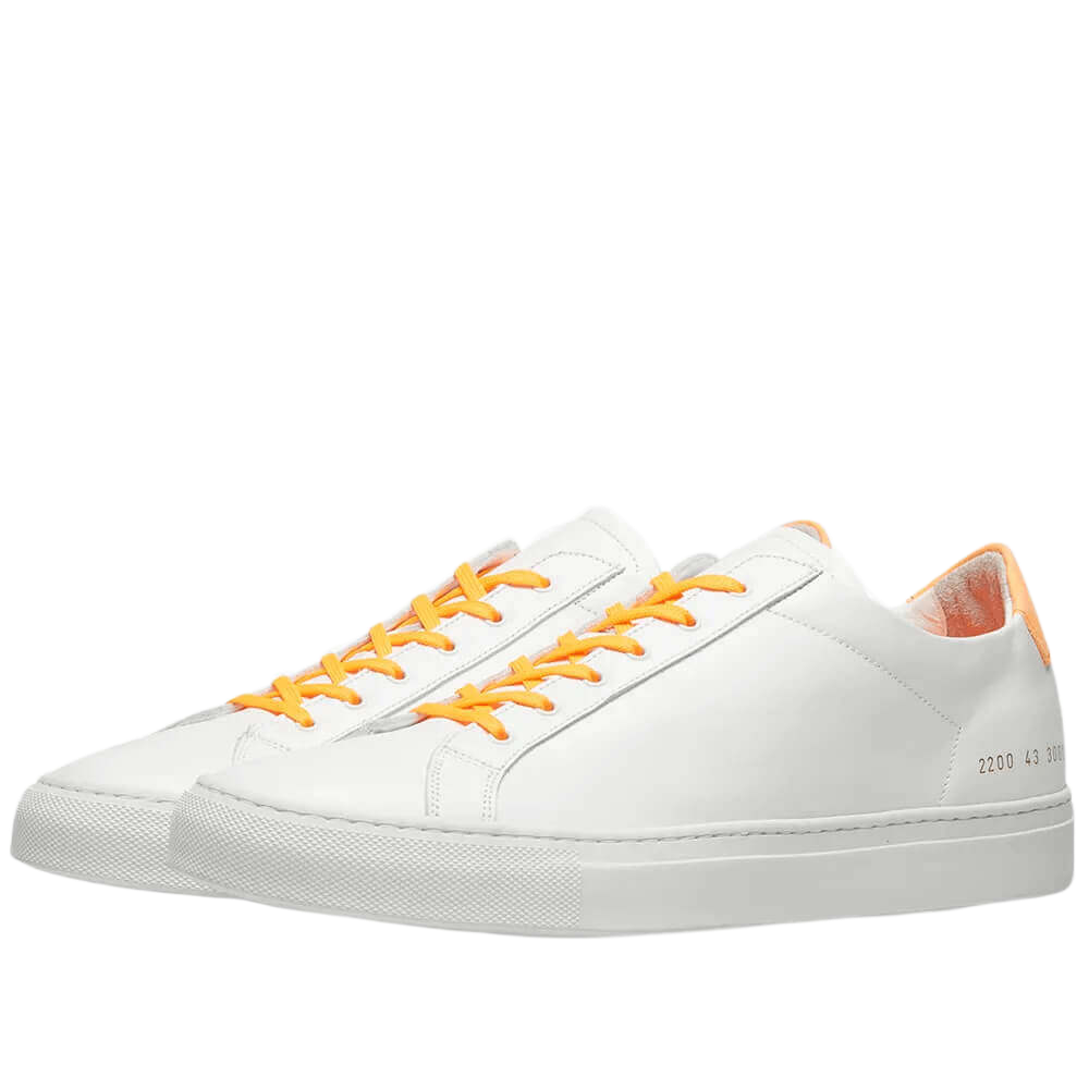 Common Projects Men's Retro Low-Top Fluro Sneakers