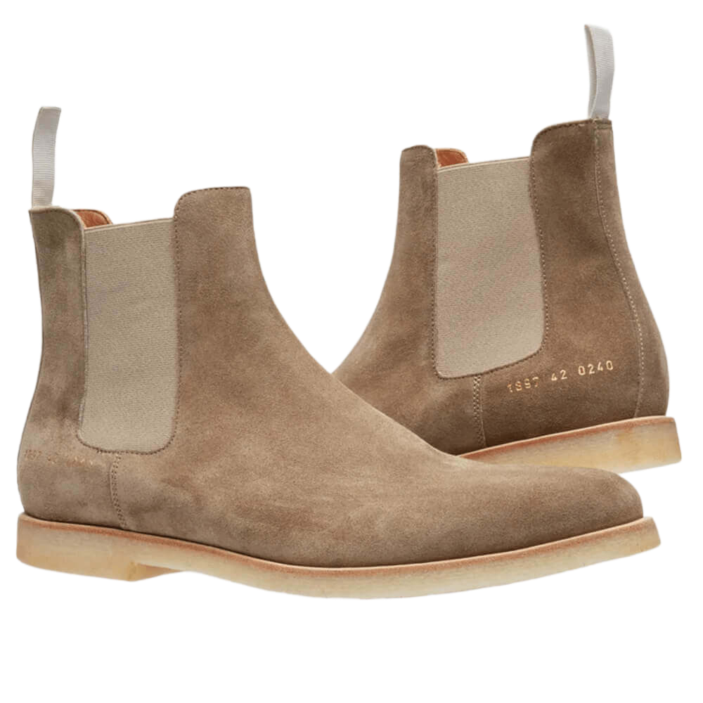 Common Projects Men's Suede Chelsea Boots