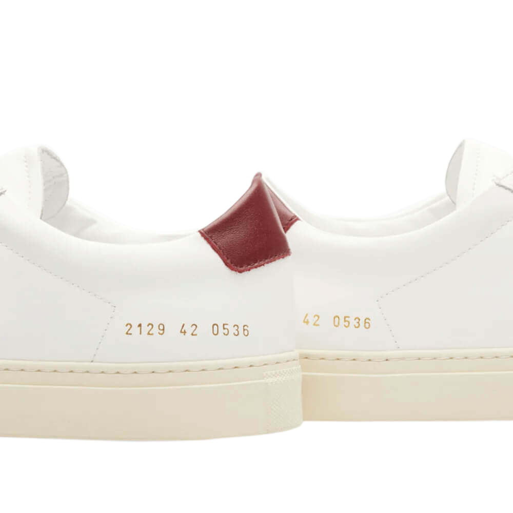 Common Projects Men's Achilles Retro Low-Top Off-White Sole Sneakers