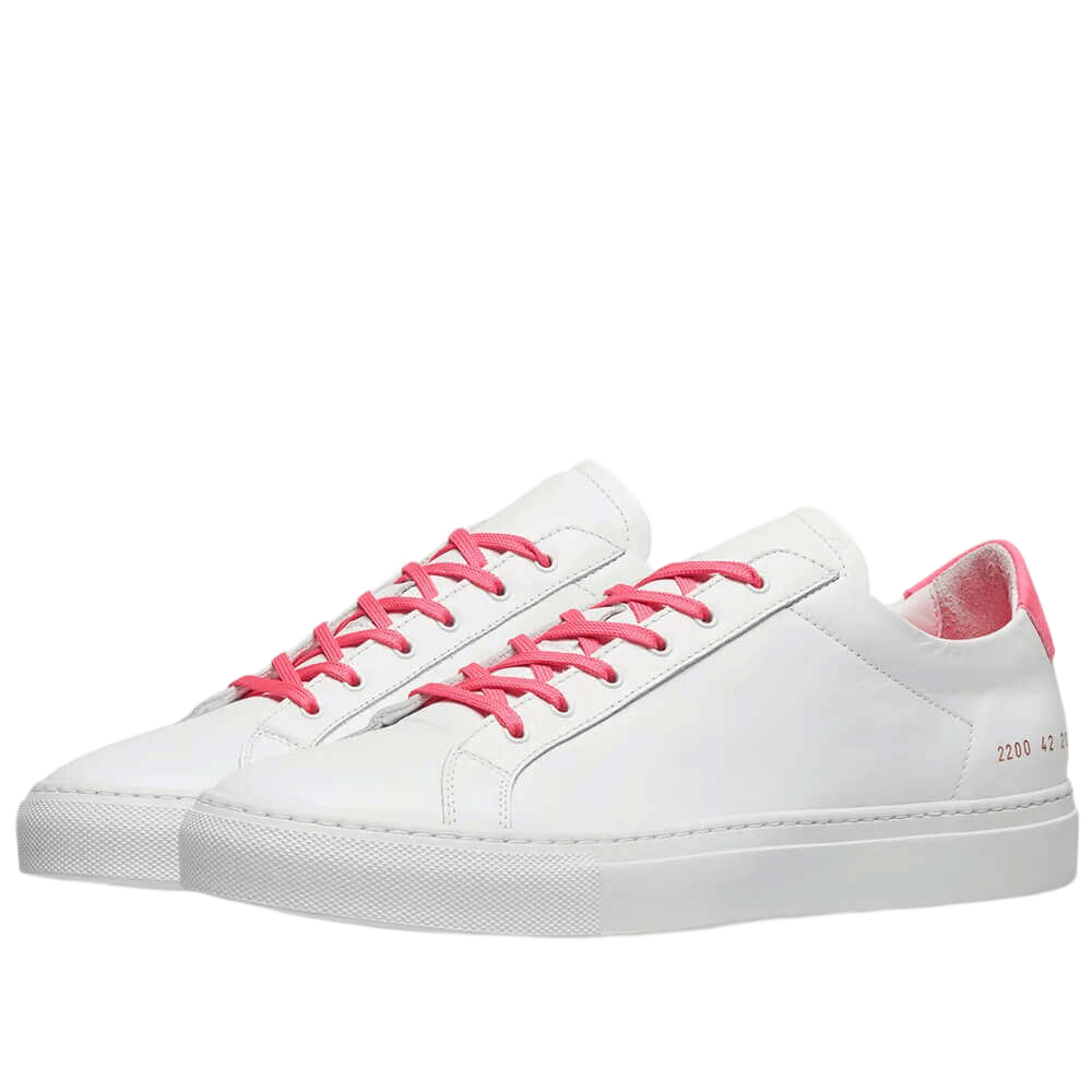 Common Projects Men's Retro Low-Top Fluro Sneakers