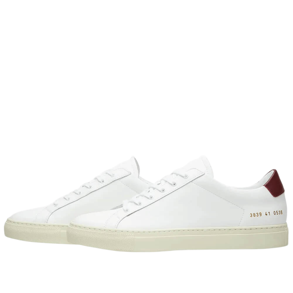 Common Projects Women's Achilles Retro Low-Top Off-White Sole Sneakers