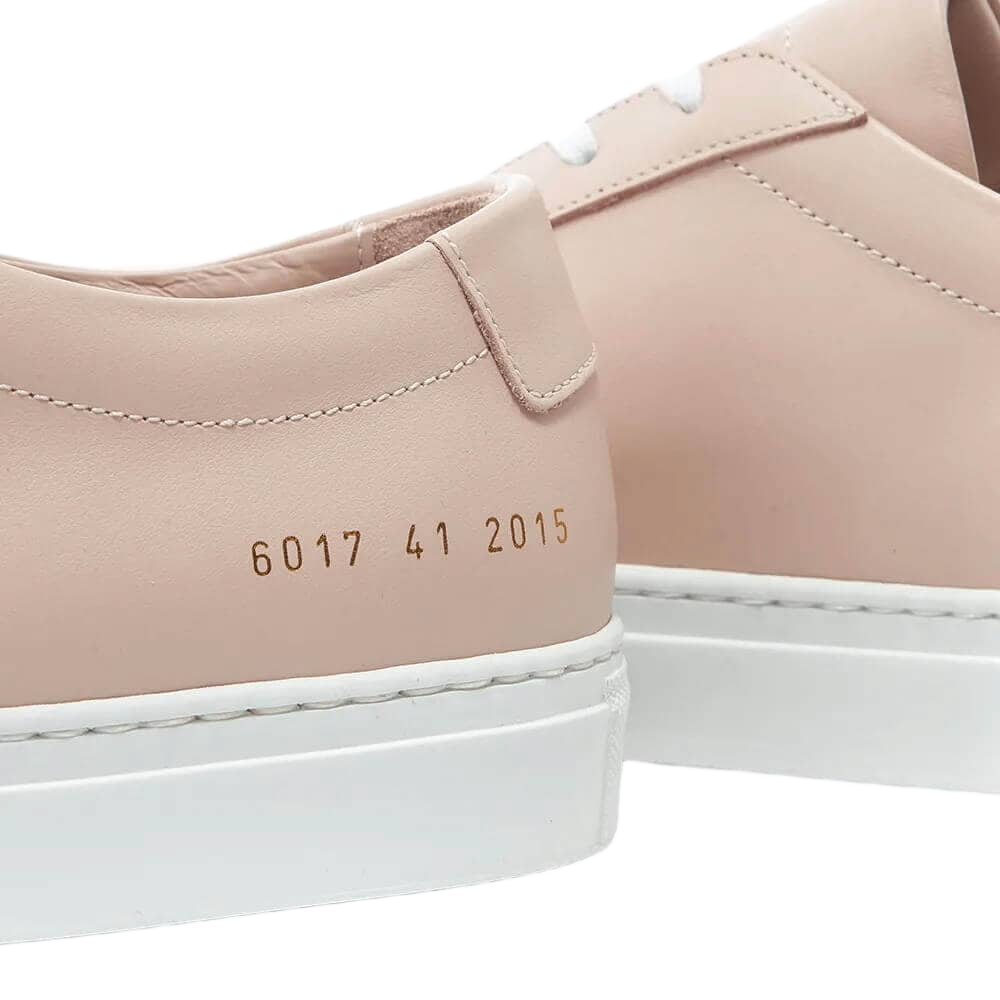 Common Projects Women's Achilles Leather Low-Top White Sole Sneakers