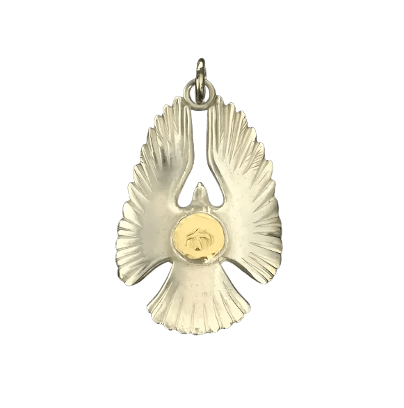 Eagle Pendant with 18K Gold | Goros Feather Authorized Dealer